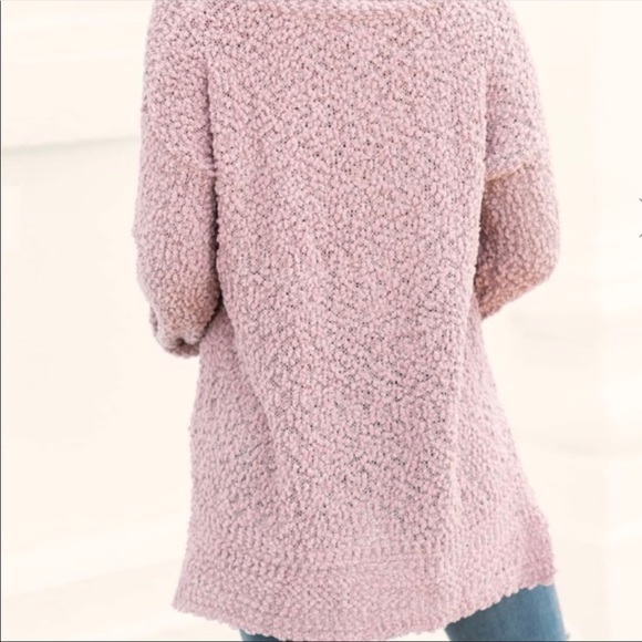 Mauve Long Sleeve Pullover Sweater - Picture 3 of 6
